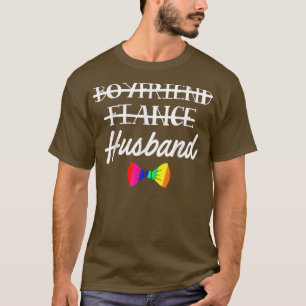 LGBT Pride Gay Bachelor Party Boyfriend Verlobung T-Shirt