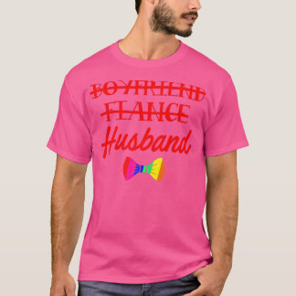 Lgbt Pride Gay Bachelor Party Boyfriend Verlobung T-Shirt