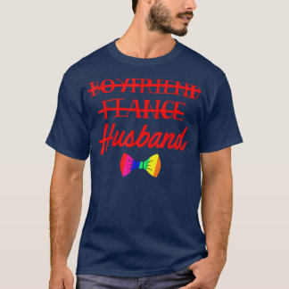 Lgbt Pride Gay Bachelor Party Boyfriend Verlobung T-Shirt