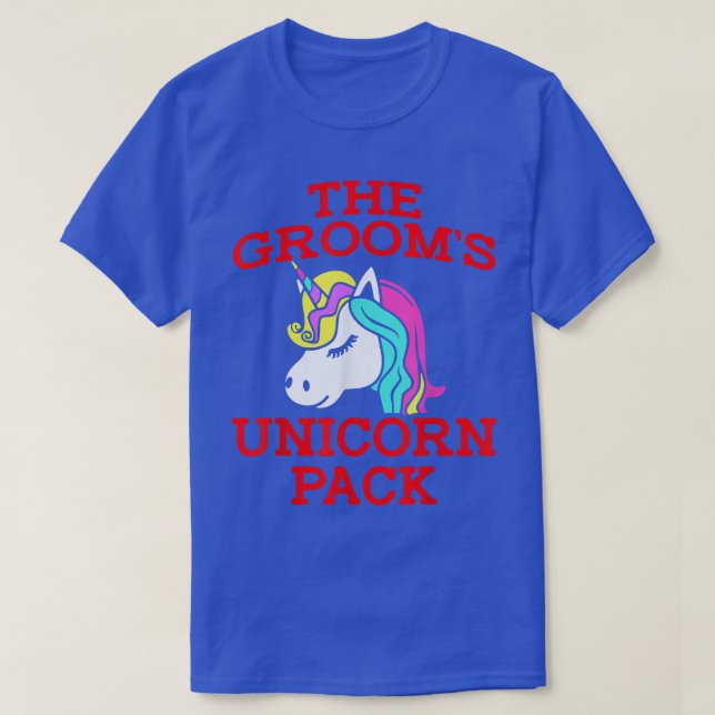 Lgbt Pride Gay Bachelor Party Unicorn Pack Engagem T-Shirt (Design vorne)