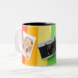 LGBT Pride Gay Lesbian Foto Personalisiert Name Zweifarbige Tasse