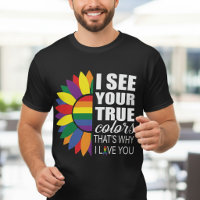 LGBT Pride Gay Lesbian Modern Rainbow Sunflower