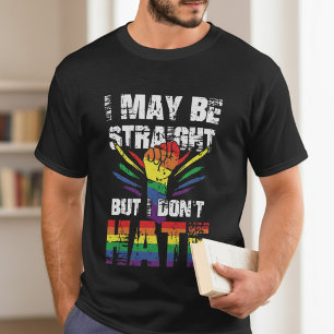 LGBT Pride Gay Lesbian Unterstützer Rainbow Modern T-Shirt