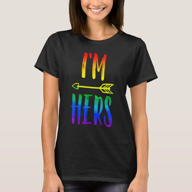 LGBT Pride Ich bin ihr Lesbenkollege T-Shirt (Vorderseite)