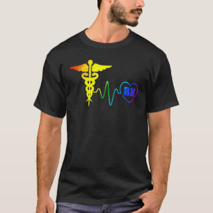 Lgbt Pride Krankenschwester Rn Herzschlag Gay Lesb T-Shirt