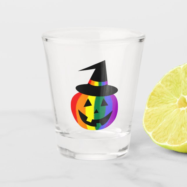 LGBT+ Pride Kürbis-Schnapsgläser Schnapsglas (Vorderseite)