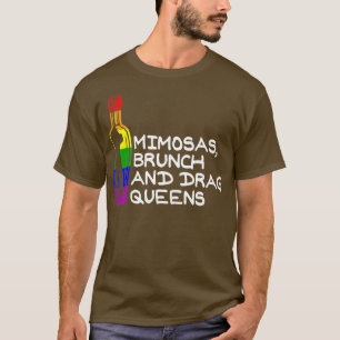 LGBT Pride Lesbian Gay Lover Mimosas Brunch und T-Shirt