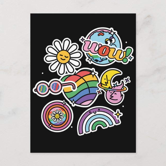 LGBT+Pride. Liebe ist Liebe. Regenbogenflagge. Postkarte (Vorderseite)