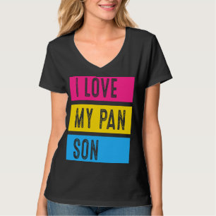 LGBT-Pride-Liebe meine Pan Son Pansexual Support-F T-Shirt
