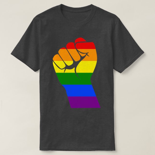LGBT Pride Monat Geschenke 2020 Stand mit LGBT T-Shirt (Design vorne)