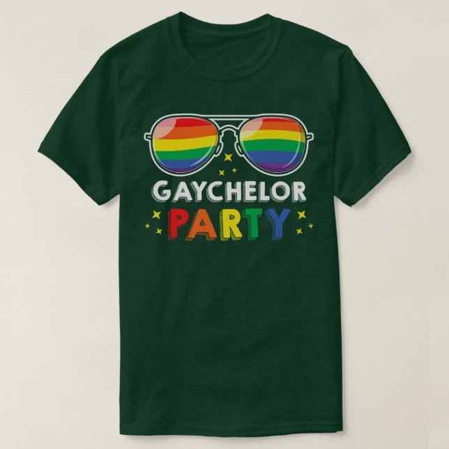LGBT Pride MonthGay Bachelor PartyGaychelor Party T-Shirt (Design vorne)