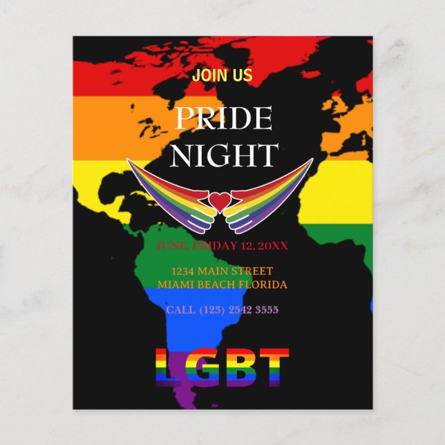 LGBT Pride Night Flyer (Vorne)