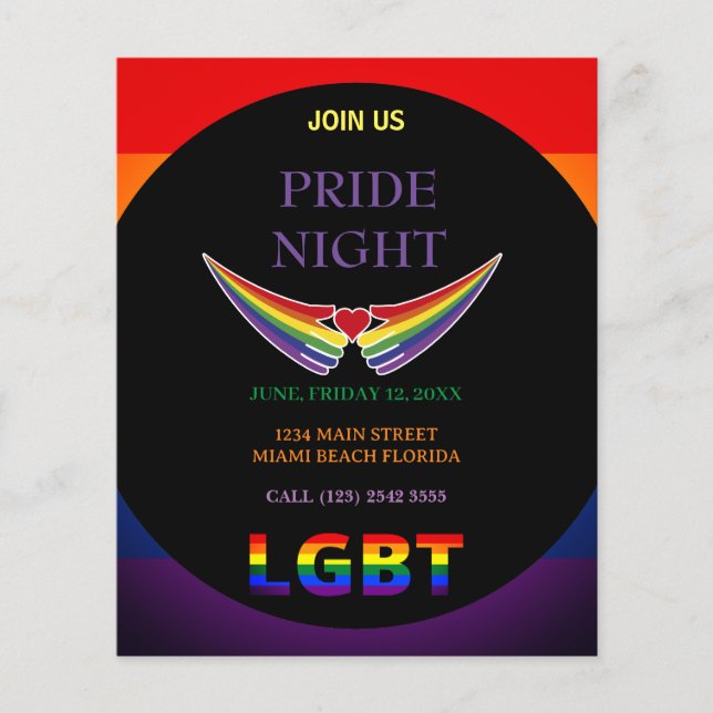 LGBT Pride Night Flyer (Vorne)