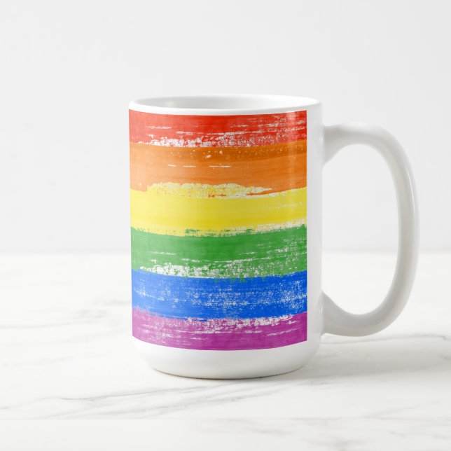 LGBT Pride Paint Kaffeetasse (Rechts)