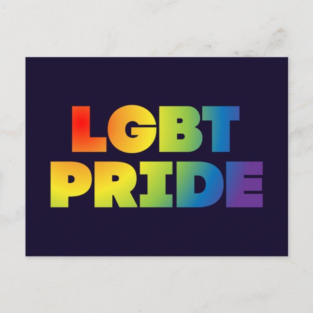 LGBT PRIDE POSTKARTE (Vorderseite)