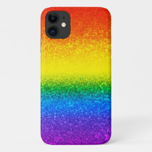 LGBT Pride Rainbow Glitzer Stripes Glitzern Case-Mate iPhone Hülle