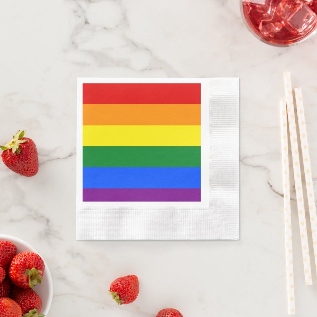 LGBT Pride Rainbow Serviette (Beispiel)