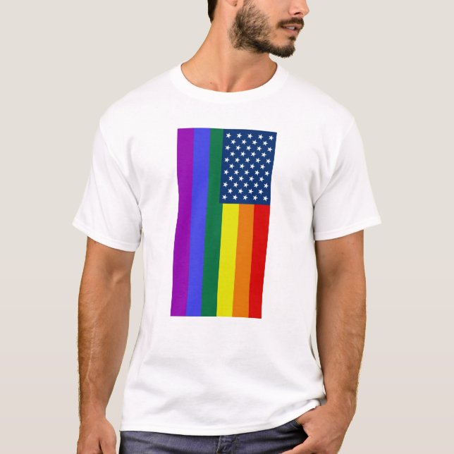 LGBT-Pride-Rainbow-T-Shirt T-Shirt (Vorderseite)