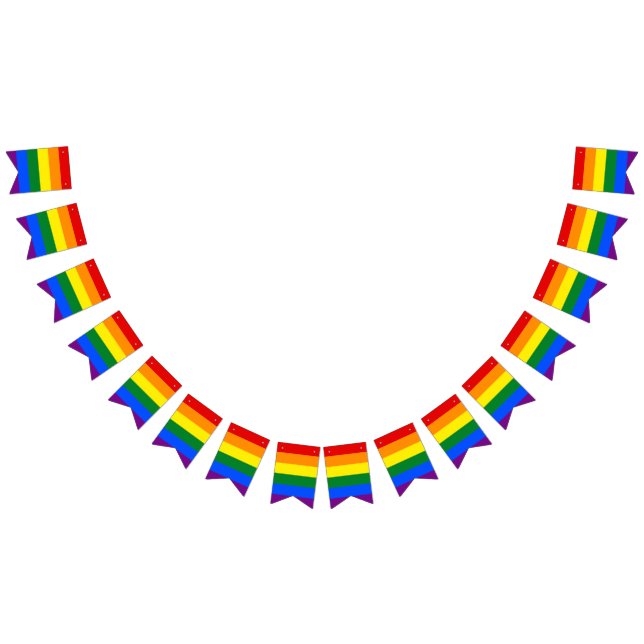 LGBT Pride Rainbow Wimpelkette (Alle)