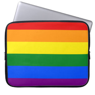LGBT-Pride-Regenbogen-Streifen Laptopschutzhülle
