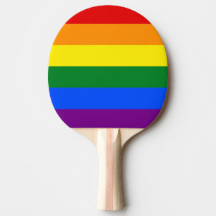 LGBT-Pride-Regenbogen-Streifen Tischtennis Schläger