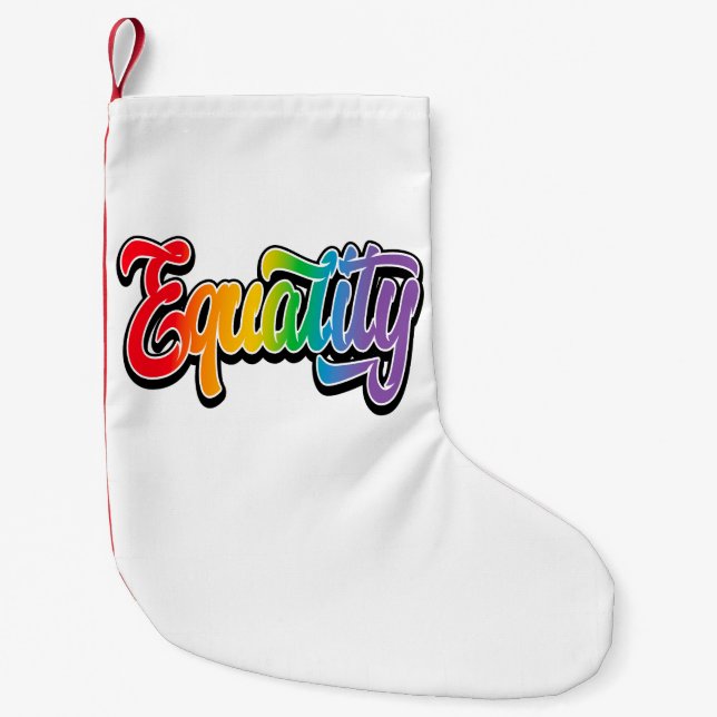 LGBT-Pride-Regenbogenflagge Kleiner Weihnachtsstrumpf (Vorderseite)
