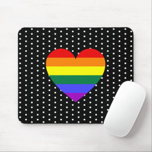 LGBT-Pride-Regenbogenherz Mousepad