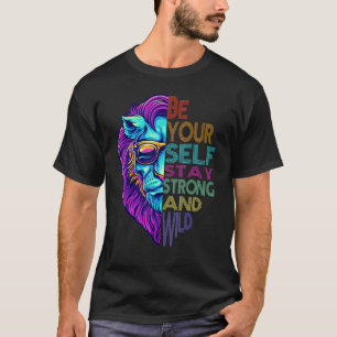LGbt Pride San Francisco Race Be Your Self Bleibe  T-Shirt
