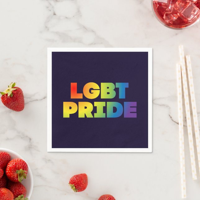 LGBT PRIDE SERVIETTE (Beispiel)