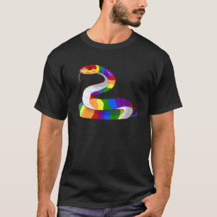 LGBT Pride Snake LGBT Gay Flag Schlangen Reptilien T-Shirt