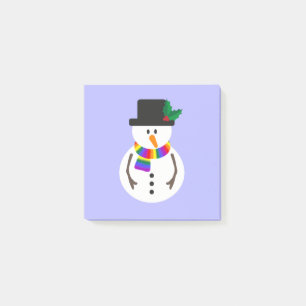 LGBT+ Pride Snowman Nachhinweise Post-it Klebezettel