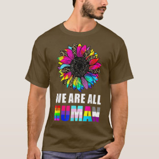 LGBT Pride Social Movement Human Peace Sunflower  T-Shirt