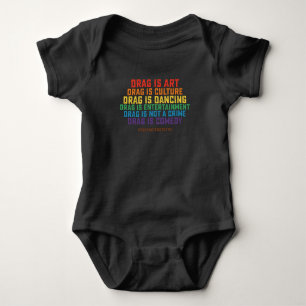 LGBT Pride Support Drag ist kein Verbrechen Baby Strampler