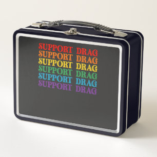 LGBT-Pride-Support-Drag ist kein Verbrechen Metall Brotdose