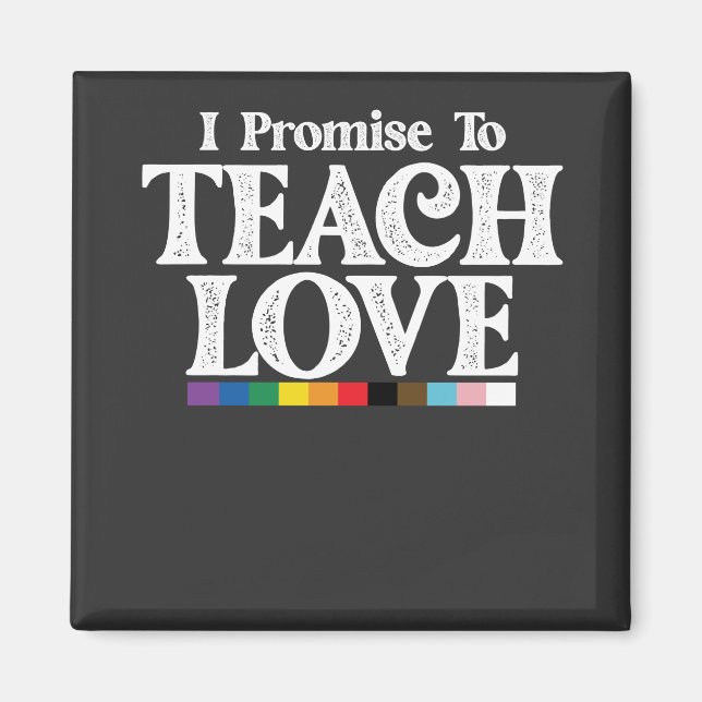 LGBT Pride Teacher verspreche ich, Liebe Gay zu le Magnet (Vorne)