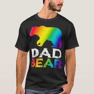 LGBT Pride Vater Bear Gay Lesbian Rainbow Vathers T-Shirt