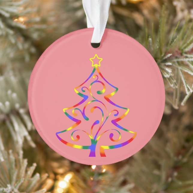 LGBT+ Primer Weihnachtsbaum Akrylverzierung Ornament (Baum)