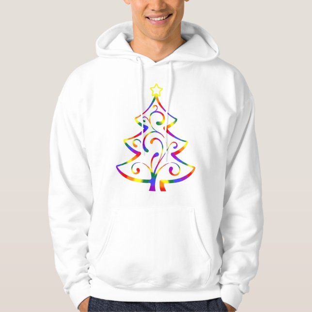 LGBT+ Prix Christmas Tree Hoodie (Vorderseite)