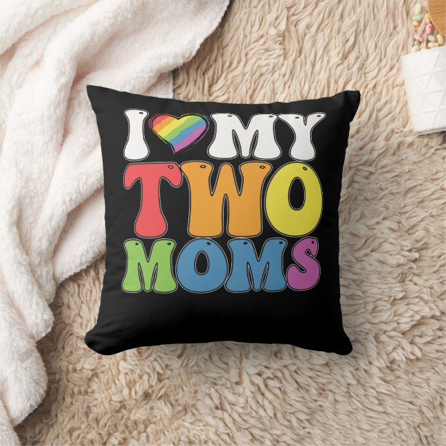 LGBT Prix I Liebe meine zwei Mamas Gay Lesbian Sup Kissen (Decke)