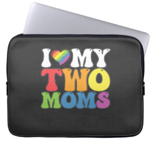 LGBT Prix I Liebe meine zwei Mamas Gay Lesbian Sup Laptopschutzhülle