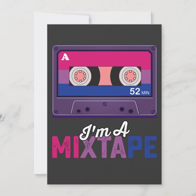 LGBT Prix in a Mixtape Cassette Bi Einladung (Vorderseite)