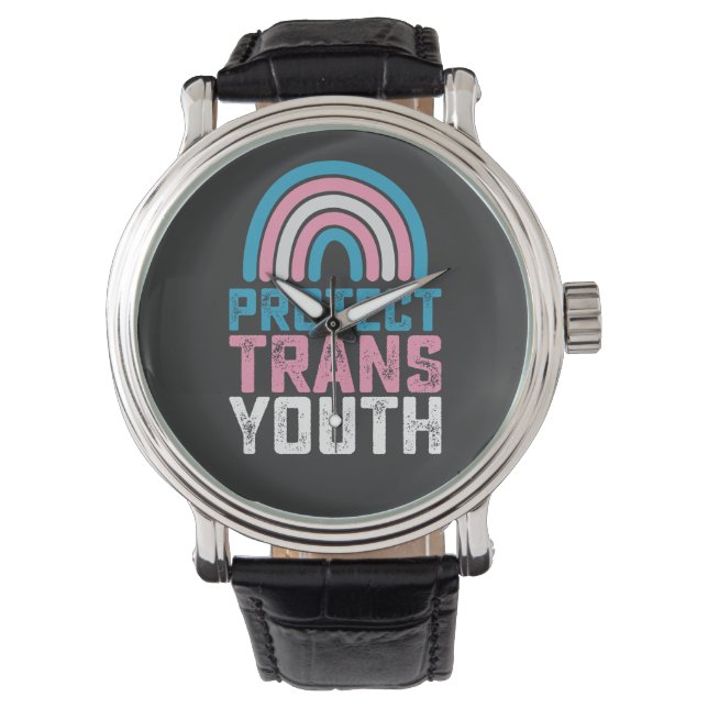 LGBT Prix Schützen Trans Transgender-Jugendkids Armbanduhr (Vorderseite)