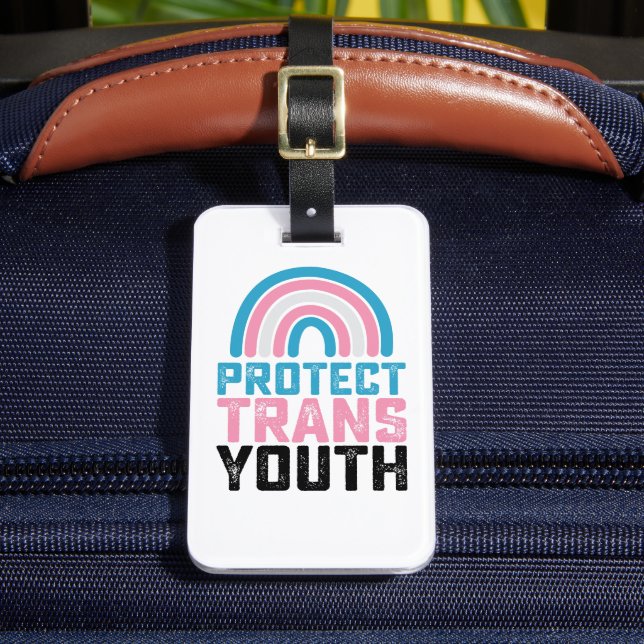 LGBT Prix Schützen Trans Transgender-Jugendkids Gepäckanhänger (Vorderseite Insitu 2)