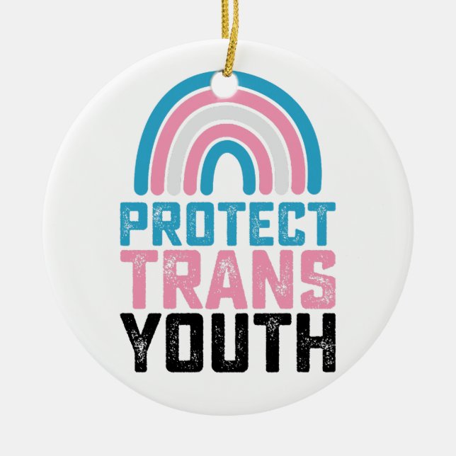 LGBT Prix Schützen Trans Transgender-Jugendkids Keramik Ornament (Vorne)