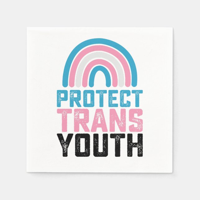 LGBT Prix Schützen Trans Transgender-Jugendkids Serviette (Vorderseite)