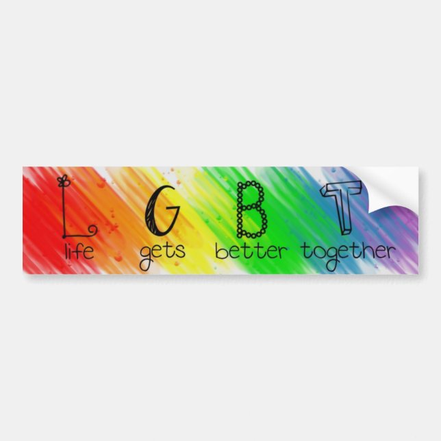 LGBT Projekt-Logo-Autoaufkleber Autoaufkleber (Vorne)
