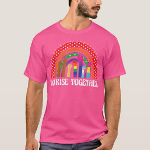 LGBT queer Stolz soziale Bewegung Frauen Regenboge T-Shirt