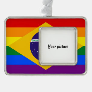 LGBT Rahmen-Ornament SILBER