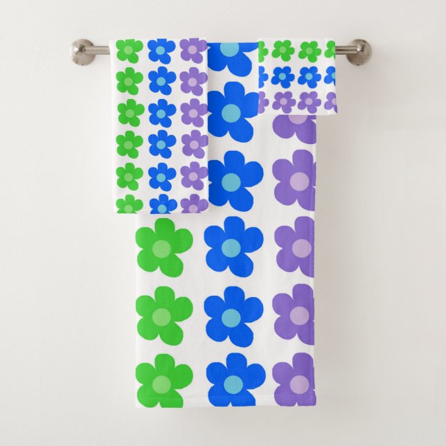 LGBT Rainbow Blume Gay Pride Freiheit und Gleichhe Badhandtuch Set (Insitu)