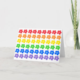 LGBT Rainbow Blume Gay Pride Freiheit und Gleichhe Feiertagskarte